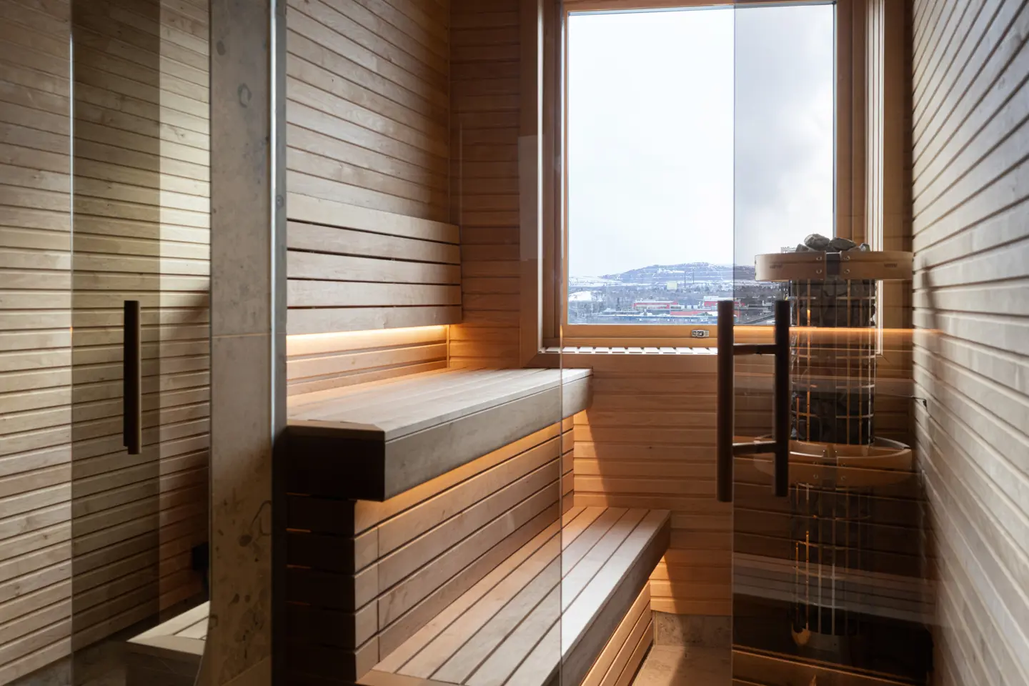 Modern hotel room at Elite Hotel Frost in central Kiruna