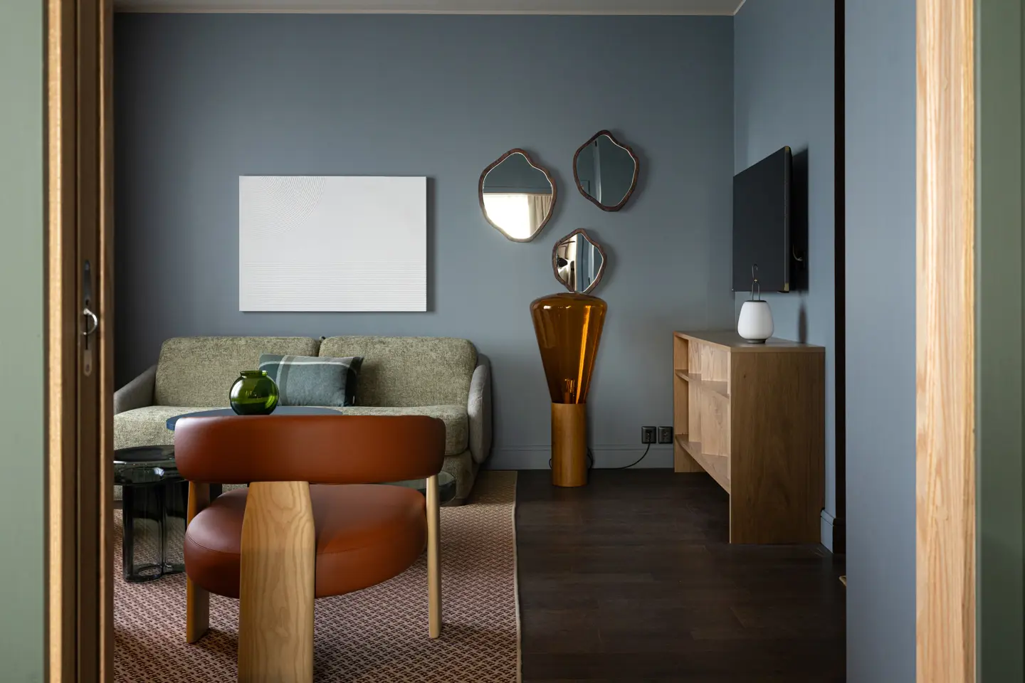 Modern hotel room at Elite Hotel Frost in central Kiruna