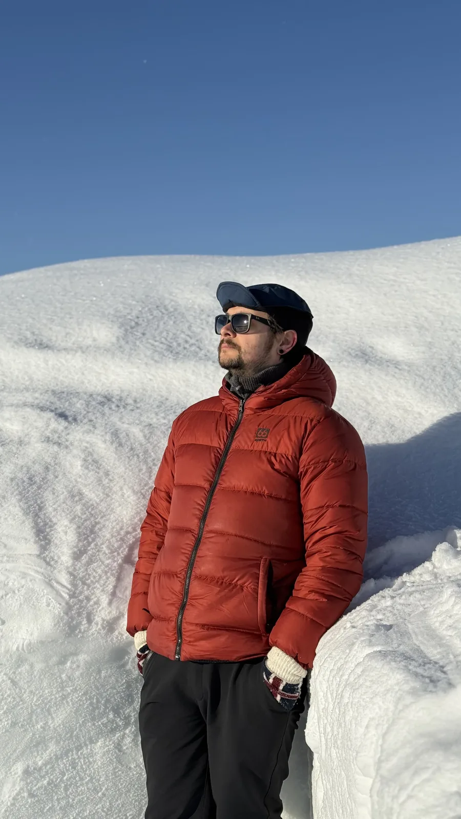 Guest inside the ICEHOTEL in Jukkasjärvi